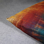 Emvency Set of 4 Blue and Orange Throw Pillow Covers Vintage Abstract Messy Rust Home Sweet Home Love Yourself Painting Decorative Pillow Cases Decor Standard Square 18x18 Inches Pillowcases