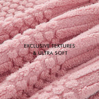 lifein Throw Blanket for Couch-Pink Boho Throw Blanket, Soft Fleece Plush Lightweight Blankets&Throws for Spring, Fuzzy Decorative Blankets for Livingroom Bed Sofa Chair (50x60, Pink)