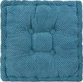 ChezMax Floor Pillow & Cushion, Large Meditation Chair Cushions, Thick Square Seat Pad, Soft Tufted Seating Pouf for Indoor/Outdoor Yoga Bench Rocking Chair Room Tatami Sofa, Royal Blue 20"x20"