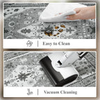 Collive Boho Kitchen Rugs and Mats 2PCS, Cushioned Anti Fatigue Kitchen Mats for Floor Waterproof Non Slip Comfort Foam Standing Mat for Kitchen,Office,Sink,Laundry,17.3''x29''+17.3''x47''