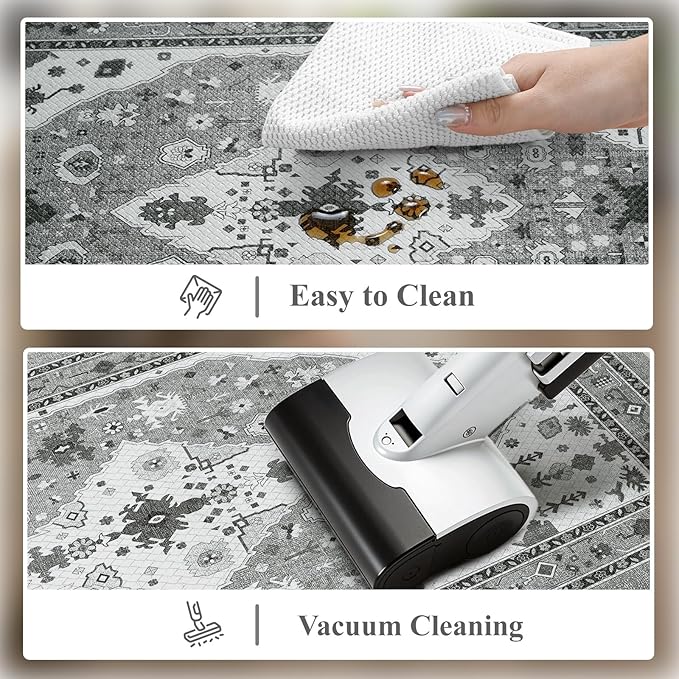 Collive Boho Anti Fatigue Kitchen Mats Sets 2 Piece Non Skid Kitchen Mats for Floor Cushioned Kitchen Rugs and Mats Waterproof Ergonomic Comfort Standing Mat Runner for Kitchen,Home,Office,Laundry