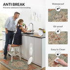 GENIMO Kitchen Mats for Floor, Washable Anti Fatigue Mat for Cushioned, 23.6"x71", Waterproof Kitchen Rugs, Non Slip Comfort Standing Mat Rug for Home, Sink, Laundry, Multi Color