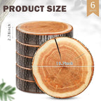 Unittype 6 Pcs Round Throw Pillow Wood Decorative Soft Circle Seating Tree Stump Pillow Floor Cushion Natural Wood Cushion 3D Digital Printing Forest Decor for Bedroom Living Room (Realistic)