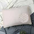 YINFUNG Quilted Pillow Sham Natural Beige Linen King Set of 2 Muslin Cotton Farmhouse Neutral Oatmeal Tassel Fringe Pillowcases Matelasse Boho Decorative Textured Gauze Light Brown 20×36