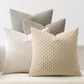 MIULEE Neutral Harmony Decorative Throw Pillow Covers for Couch Bed Living Room 18x18 Inch Set of 4 Modern Cushion Covers Soft Corduroy Pillowcases Western Home Decor Gradient Series