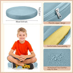 Juexica 4 Pcs Extra Thick Flexible Seating Floor Cushions Assorted Colored Pillow Floor Cushions for Classroom Soft Flexible Seating for Kids Learning Sitting Daycare School Chair (Boho Colors)