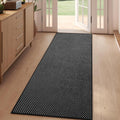 2x5 ft Hallway Runner Rug Boho Woven Washable Long Kitchen Runner Rugs Mat Non Slip, Soft Entryway Laundry Hall Runner Floor Carpet for Indoor Backdoor Bedroom Kitchen Living Room, Black
