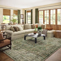 10x14 Area Rugs for Living Room: Washable Bedroom Rug Boho Vintage Rugs Stain Resistant Non Slip Low Pile Soft Lightweight Carpet for Kitchen Dining Room Farmhouse Nursery Kids Room