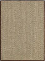 DEXI Area Rug Natural Fiber 5x8, Braided Woven Seagrass Rugs No Shed, Soft Neutral Rustic Carpet Mat for Indoor Entryway Outdoor Patio Dining Living Room Bedroom Farmhouse, Natural