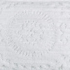 Better Trends Rio Collection is Super Soft and Light Weight in Floral Design 100% Cotton Tufted Unique Luxurious Machine Washable Tumble Dry, Standard Sham, White