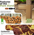 Bamworld Large Plant Stand Indoor Tall Plant Shelf Outdoor Corner Plant Holder for Multiple Plants Flower Stands for Living Room Balcony and Garden