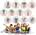 Suzile 12 Pcs Cartoon Kids Floor Cushions for Classroom, Round Flexible Seating with Handle, Soft Waterproof Floor Pillow with 12 Cute Styles for Home Daycare Preschool Kindergarten (Plant)