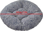 Large Round Floor Cushion, Comfortable Cotton and Linen Boho Meditation Pillow Tatami Seating Cushion for Room Reading Book Nursery Room Balcony,B,60 * 60cm(2pcs)