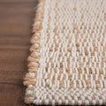 Neutral Rug 20X30 Jute Rug Braided Rug - Earthy Farmhouse Solid Rug - Nautical Area Rug for Entryway or Kitchen, 20" x 30"