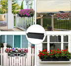 2PCS 30Inch Rectangle Window Box Liner Felt Planter Basket Liner Insert Black Plant Container Liners Non Woven Fabric Liner for Garden Fence Wall Railing Hanging Flower Pot - Avoid Bird Nesting