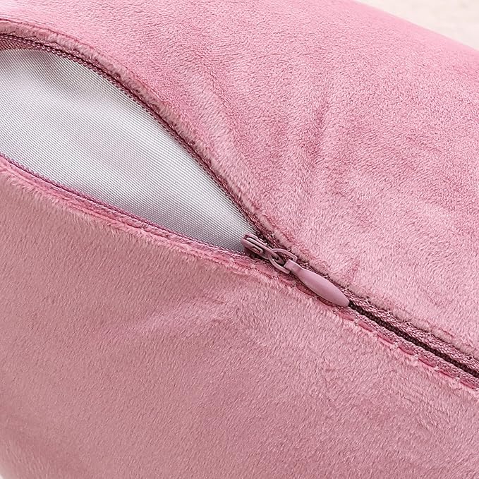 NiNi ALL Decorative Throw Pillow Covers Velvet 22x22 Inch Pack of 2 Pink Cushion Covers Soft for Couch Sofa Bedroom Living Room Outdoor