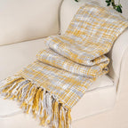 BATTILO HOME Yellow Throw Blanket for Couch Bed, Mustard Gold Blanket for Spring Summer, Multicolor Throw Blanket for Home Decor, 50"x60"
