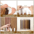 KHOYIME Macrame Wall Hanging Large Boho Home Decor Aesthetic, Bohemian Brown Tassels Tapestry Modern Handmade Artwork Chic Wall Art Decorations for Dining Living Room Bedroom Nursery Office 38.5"x43"