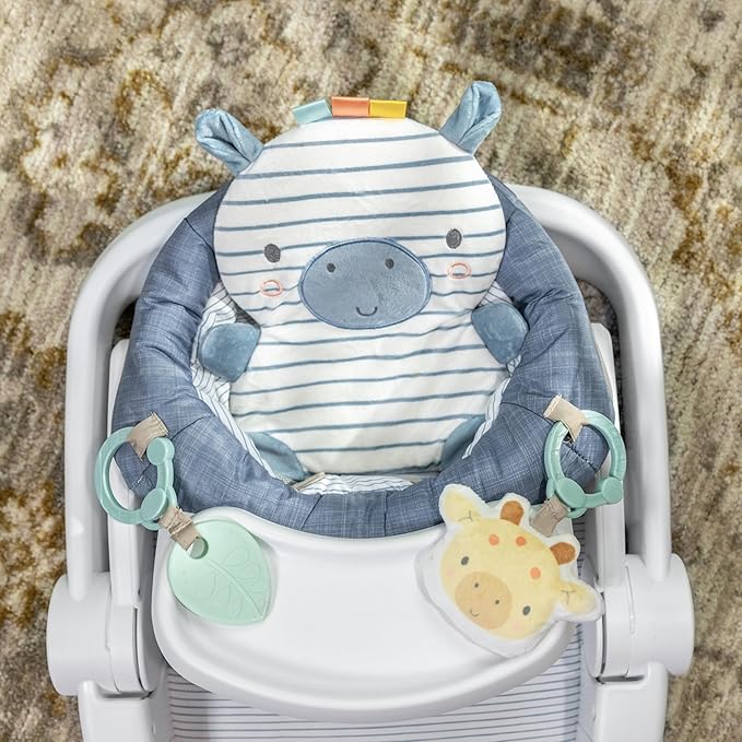Ingenuity Prop Spot Learn-to-Sit Floor Seat for Baby, Removable Tray, 2 Linkable Toys, Tummy Time Mat, Unisex, for Ages 4-12 Months - Casi