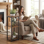 3 Tier Tall Plant Stand Indoor, 32.5" Corner Plant Stands for Indoor Plants Multiple, Multi-Functional Small Side Table for indoor Plants