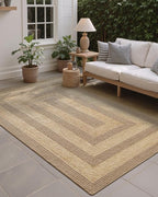 LUMI 5x8 Jute and Raffia Braided Area Rug for Living Room, Natural Woven Rugs Non Slip, Neutral Carpets No Shedding, Durable for High Traffic, Dining Room, Indoor, Outdoor, Patio