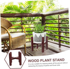Plant Stand Boho Style Wooden Flowerpot Holder Indoor Plant Stands Solid Wood Pot Rack