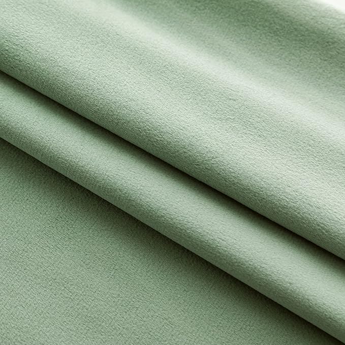 NiNi ALL Decorative Throw Pillow Covers Pack of 2, Velvet Cushion Case for Couch Bedroom Living Room Outdoor, Pillow Covers 20x20 Inch（50 x 50 cm） Sage Green