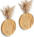 Set of 2 Wall Planter for Indoor Plants, Boho&Farmhouse Wall Decor for Living Room, Bathroom,Hanging Planter for Artificial Flower Plants(Brown)