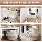 Goodpick Large Cotton Rope Basket, 83L Big Woven Storage, Blanket Organizers and Storage, Baby Nursery Laundry Basket, Extra Large Toy Bin for Storage, 21.7 x 13.8 inches