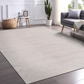 Beverly Rug Easy Jute Off White Rug 4x6 Solid Washable Durable Outdoor Indoor Area Rugs for Living Dining Room Patio Office Stain Resistant Non Shedding Casual Indoor Outside Carpet (4 x 6 Off-White)