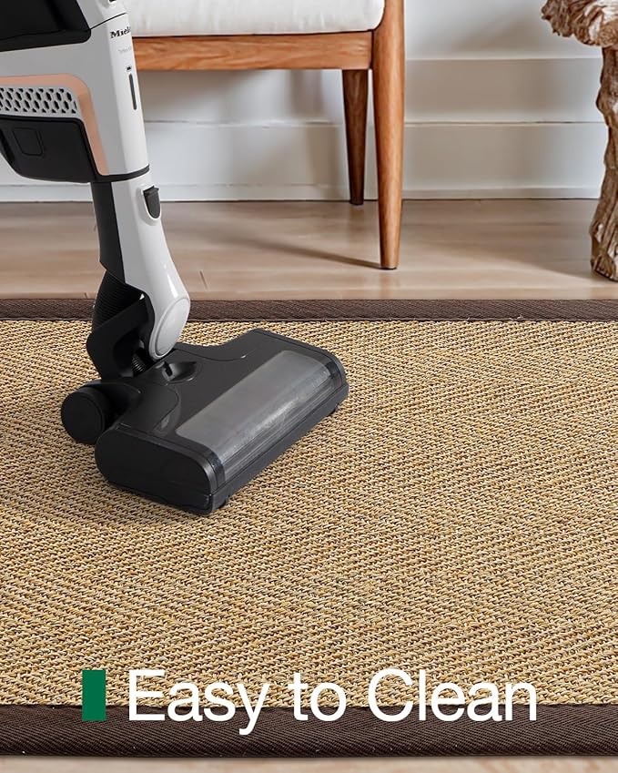 LUMI 3x7 Sisal Runner Rug Non Slip for Hallway, Natural Rustic Carpet No Shedding, Farmhouse Braided Area Mat Indoor High Traffic for Living Room, Entryway, Kitchen, Laundry
