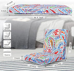 JMGBird Floor Chair with Back Support - Adjustable 5-Position Gaming Chair, Waterproof Paisley Pattern, Indoor Outdoor Meditation Cushion
