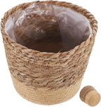 Mipcase Versatile Woven Storage Basket Plant Basket Seagrass Planter Boho Decor