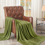 inhand Knitted Throw Blanket for Couch and Bed, Soft Living Room Home Decor Knitted Blanket with Tassel, Outdoor Lightweight Breathable Summer Blanket, Farmhouse Warm Woven Decorative, 50"x60"