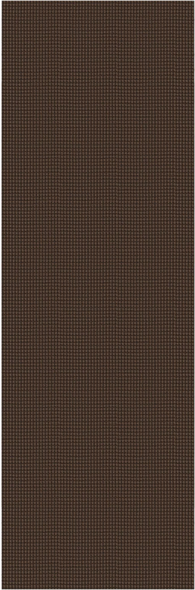 EARTHALL Woven Runner Rug 2.6x8 Ft Washable Runners for Hallways Wide Non Slip Rubber Backed Kitchen Runner Braided Indoor Floor Carpet for Entryway Hallway Kitchen Bedroom, Brown
