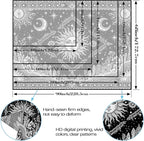Accnicc Black and White Sun and Moon Tapestry Hippie Boho Celestial Wall Tapestry for Bedroom Aesthetic Vintage Plant Spiritual Small Tapestries Wall Hanging for Dorm Living Room Decor 48 x 36 Inch