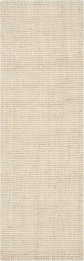 SAFAVIEH Natural Fiber Collection Runner Rug - 2'3" x 13', Ivory, Handmade Farmhouse Jute, Ideal for High Traffic Areas in Living Room, Bedroom (NF730A)