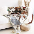 Hopstar Butterfly Throw Blanket Outdoor Blankets and Throws Boho Western Decor Cotton Woven Couch Cover Blanket for Sofa Living Room Beach Travel 51"x63" (Colorful Butterfly)