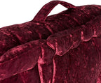 SAFAVIEH Home Collection Belia Burgundy 18-inch Square Floor Pillow with Insert
