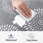 LuxStep Kitchen Mat Waterproof Kitchen Rugs for Floor Cushioned Anti-Fatigue Mat Non-Slip Standing Desk Mat Comfort Floor Mats for House Sink Office 17.3" x 39"-4/5 Inch Grey