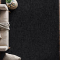 Beverly Rug Easy Jute Rug 6x9 Solid Washable Durable Outdoor Indoor Area Rugs for Living Dining Room Patio Office Stain Resistant Non Shedding Casual Indoor Outside Carpet (6 x 9 Dark Gray)