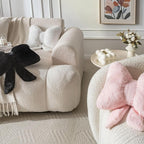 Throw Pillows Bow Pillow Butterfly Shaped Decorative Cute Pillows for Bed Sofa Home Decor,Black 14.5 * 12inch