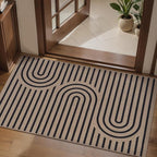 Tangsoo Easy Jute Rug 2x4 Small Rugs for Entryway,Washable Thin Outdoor Door Mat,Non-Slip Indoor Floor Carpet Farmhouse Throw Rainbow Rug for Kitchen Hallway Bedroom Front Porch