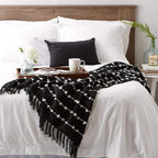 DII Woven Loop Throw Collection, 50x60, Black