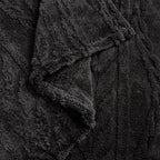 YUSOKI Queen Size Blanket Single Layer,Weight(4.4lb),370GMS-3D Stylish Design for Gift Home Decor (Black,90"x90")