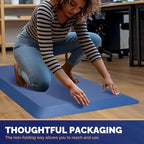 FEATOL Anti Fatigue Mat for Standing, 9/10 Extra Thick Ergonomic Standing Desk Mat, Comfort & Durable Memory Foam Standing Mat at Home,Office All Day (20" x 39", Blue, 1PC)