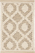 Dash & Albert Capri Soumak Handwoven Jute Rug, 9.5 X 13.5 Feet, Tan Geometric Pattern