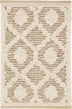 Dash & Albert Capri Soumak Handwoven Jute Rug, 9.5 X 13.5 Feet, Tan Geometric Pattern