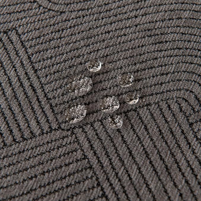ROOMLIFE Dark Gray Waterproof Couch Cover Sofa, Chenille Couches Covers for 3 Cushion Sofas, Non Slip Soft Breathable Sofa Slipcovers for Pet, Washable Furniture Protector with Tassel,71''X134”