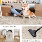 4x6 Washable Beige Area Rug Vintage Entryway Office Carpet Non-Slip Soft Low Pile Distressed Indoor Throw Rug for Living Room Bathroom Dining Room